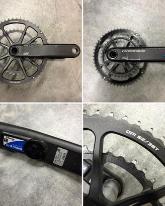 Guarnitura Hollowgram 52/36 con powermeter stages