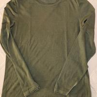 FALCONERI Maglia Girocollo Seta/Cotone Verde Tg. S