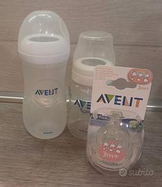 Tettarelle Avent NUOVE (3+ ) più ciuccio&biberon