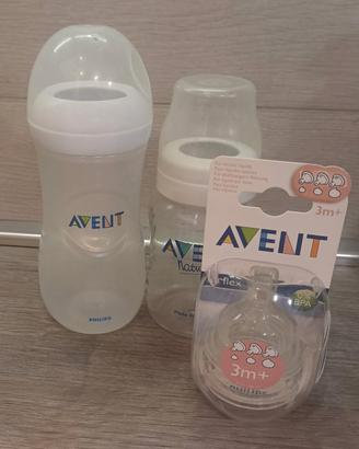 Tettarelle Avent NUOVE (3+ ) più ciuccio&biberon