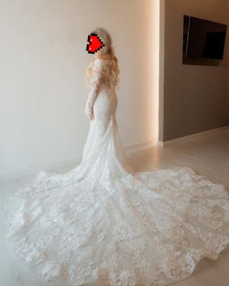  abito da sposa a sirena 