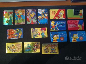Lotto carte Simpson e Garphield