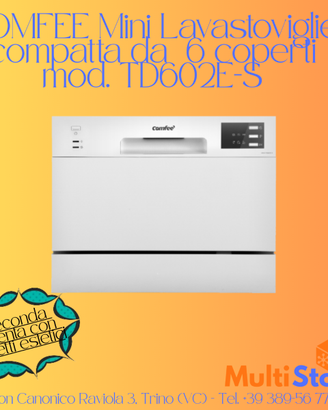 COMFEE' Mini Lavastoviglie compatta da tavolo
