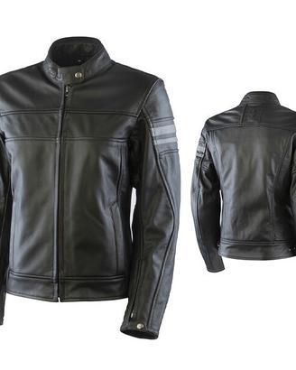 GIACCA PELLE VINTAGE MOTO CAFE' RACER OJ LEGEND DO