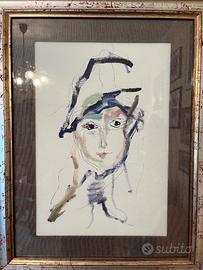 Quadro olio Ernesto Treccani