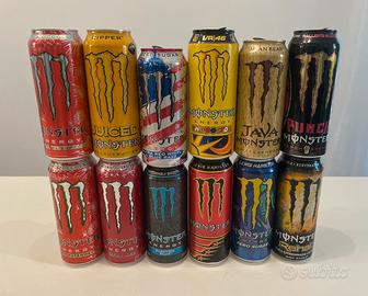 Lattine rare Monster Energy vuote da collezione