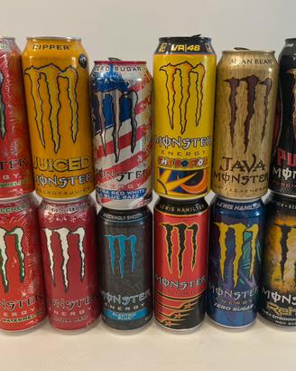 Lattine rare Monster Energy vuote da collezione