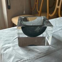 Posacenere vintage in vetro di Murano (grigio)