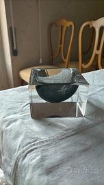 Posacenere vintage in vetro di Murano (grigio)