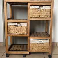 Carrello portaoggetti richiudibile