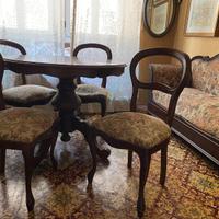 Salotto stile Luigi Filippo meta’ 800 in noce