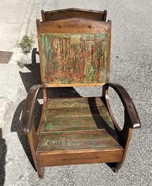 Set di 2 sedie Colonial Olandesi stile Adirondack