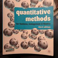 Quantitative methods for business, mgmt & finance