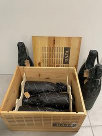 Cassa legno 6 bott. Gaja