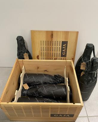 Cassa legno 6 bott. Gaja