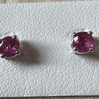 PAIO ORECCHINI IN ORO 18kt. CON RUBINI BIRMANI