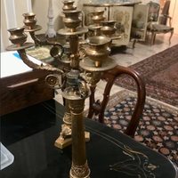 RARITAcoppiaCANDELIERIcarloXBRONZOantichiXIXsecolo