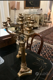 RARITAcoppiaCANDELIERIcarloXBRONZOantichiXIXsecolo