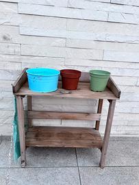 Banchetto da giardinaggio in legno bambini