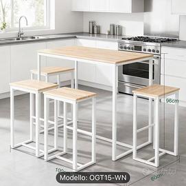 Tavolo alto + 4 sedie