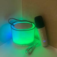 Cassa bluetooth con microfono wireless e luci LED
