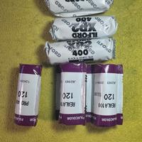 6 pellicole formato 120 fujicolor ilford