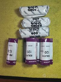 6 pellicole formato 120 fujicolor ilford