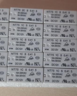 N.15 relè NT75  1C  S 0.41 5     12 Volt   16 A