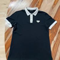 Polo nera Prada