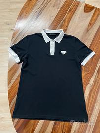 Polo nera Prada