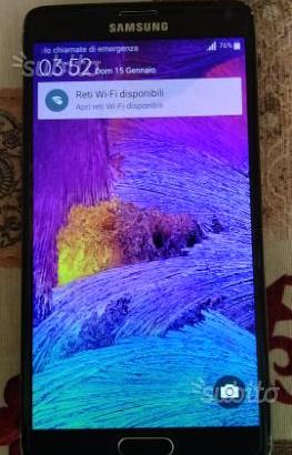 Samsung Note 4 nero