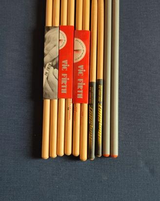 5 paia bacchette batteria vic firth