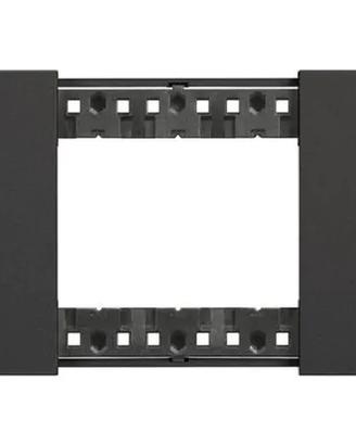 BTicino Living Now Placca 3 Moduli Nera Originale