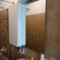 set bagno specchio pensile e led