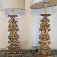Candelabri lignei dorati