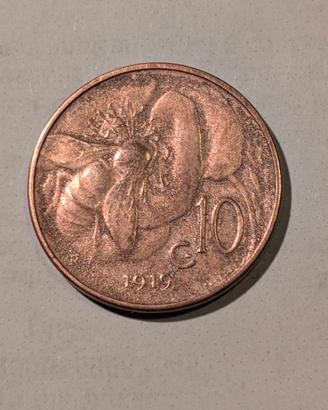 10 centesimi ape 1919