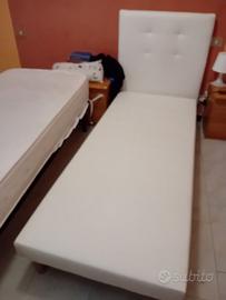 Struttura letto singola similpelle eminflex