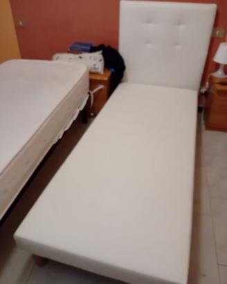Struttura letto singola similpelle eminflex