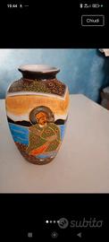 Vaso satsuma giappone vintage porcellana firmato