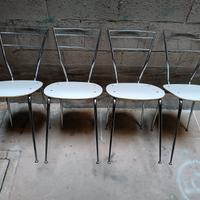  4 sedie in formica design Gaetano Descalzi