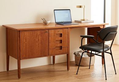 scrivania vintage design originale con sedia