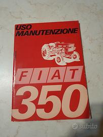 Libretto uso/manutenzione Trattore Fiat 350