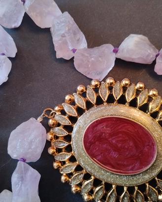 Collana Artigianale in Ametista Grezza