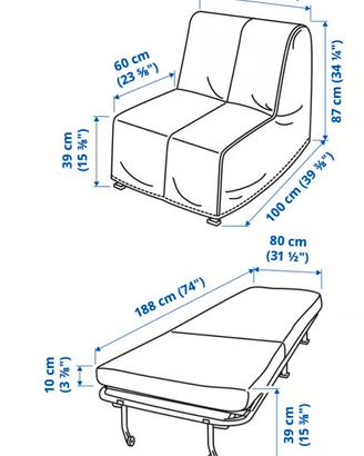 Poltrona letto ikea