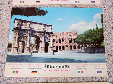 cartoline - disco  anni 1957  fonoscope