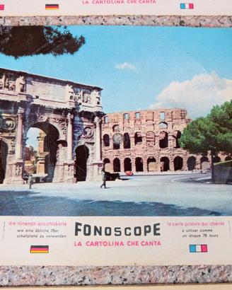 cartoline - disco  anni 1957  fonoscope