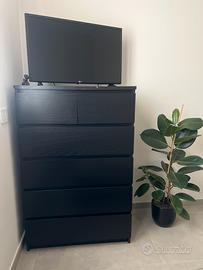 Cassettiera IKEA 5 casssetti nero/marrone