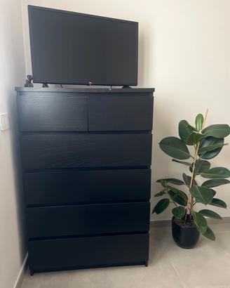 Cassettiera IKEA 5 casssetti nero/marrone