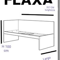 letto Flaxa Ikea con secondo letto estraibile 