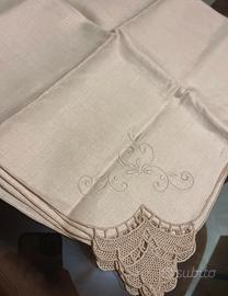 5 tovaglioli ricamati